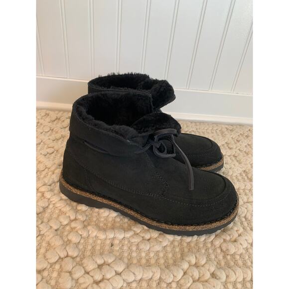 Birkenstock Bakki Suede Shearling Boots 37 6 6.5 - Picture 9 of 15